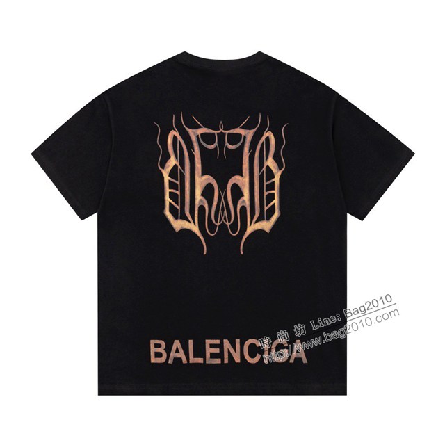 Balenciaga專櫃巴黎世家2023SS新款印花T恤 男女同款 tzy2646